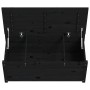 Caja de almacenaje madera maciza de pino negro 110x50x45,5 cm de vidaXL, Armarios y almacenamiento - Ref: Foro24-823543, Prec...