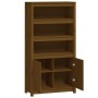 Aparador alto madera maciza de pino marrón miel 80x35x154 cm de vidaXL, Aparadores - Ref: Foro24-823522, Precio: 139,32 €, De...