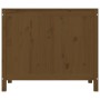 Baúl para colada madera maciza pino marrón miel 88,5x44x76 cm de vidaXL, Cestas para ropa - Ref: Foro24-823582, Precio: 104,7...