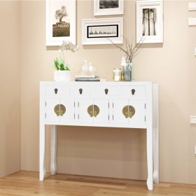 White Solid Wood Chinese Style Sideboard by vidaXL, Sideboards - Ref: Foro24-242647, Price: 231,06 €, Discount: %