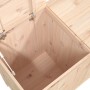 Solid pine wood laundry chest 88.5x44x76 cm by vidaXL, Laundry baskets - Ref: Foro24-823579, Price: 97,99 €, Discount: %