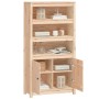 Aparador de madera maciza de pino 80x35x154 cm de vidaXL, Aparadores - Ref: Foro24-823519, Precio: 156,99 €, Descuento: %