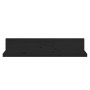 Wall shelves 2 units solid black pine wood 50x11x9 cm by vidaXL, Shelves and shelves - Ref: Foro24-823603, Price: 18,99 €, Di...