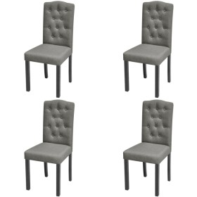 Sillas de comedor giratorias 4 unidades tela gris de vidaXL, Sillas de comedor - Ref: Foro24-242224, Precio: 259,99 €, Descue...