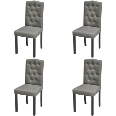 Sillas de comedor giratorias 4 unidades tela gris de vidaXL, Sillas de comedor - Ref: Foro24-242224, Precio: 267,45 €, Descue...