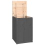 Baúl para la colada madera maciza de pino gris 44x44x66 cm de vidaXL, Cestas para ropa - Ref: Foro24-823566, Precio: 87,16 €,...