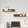 Wall shelves 2 pcs honey brown pine wood 50x11x9 cm by vidaXL, Shelves and shelves - Ref: Foro24-823602, Price: 18,40 €, Disc...