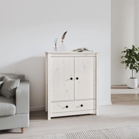 High sideboard solid white pine wood 83x41.5x100 cm by vidaXL, Sideboards - Ref: Foro24-823515, Price: 167,14 €, Discount: %