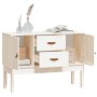 Sideboard aus massivem weißem Kiefernholz, 110 x 40 x 78 cm von vidaXL, Sideboards - Ref: Foro24-823525, Preis: 150,28 €, Rab...