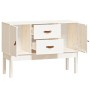 Aparador madera maciza de pino blanco 110x40x78 cm de vidaXL, Aparadores - Ref: Foro24-823525, Precio: 150,99 €, Descuento: %