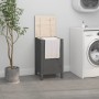 Laundry trunk solid gray pine wood 44x44x76 cm by vidaXL, Laundry baskets - Ref: Foro24-823576, Price: 66,59 €, Discount: %