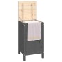 Laundry trunk solid gray pine wood 44x44x76 cm by vidaXL, Laundry baskets - Ref: Foro24-823576, Price: 66,59 €, Discount: %