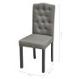 Sillas de comedor giratorias 4 unidades tela gris de vidaXL, Sillas de comedor - Ref: Foro24-242224, Precio: 267,45 €, Descue...