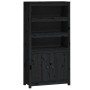 Tall sideboard solid black pine wood 80x35x154 cm by vidaXL, Sideboards - Ref: Foro24-823523, Price: 142,55 €, Discount: %