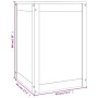 Baúl para colada madera maciza pino marrón miel 44x44x66 cm de vidaXL, Cestas para ropa - Ref: Foro24-823567, Precio: 63,32 €...