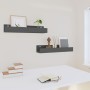 Wall shelves 2 pcs solid gray pine wood 50x12x9 cm by vidaXL, Shelves and shelves - Ref: Foro24-823586, Price: 26,80 €, Disco...