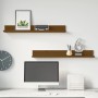 Wall shelves 2 pcs honey brown pine wood 80x11x9 cm by vidaXL, Shelves and shelves - Ref: Foro24-823607, Price: 21,55 €, Disc...