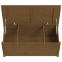 Caja almacenaje madera maciza pino marrón miel 110x50x45,5 cm de vidaXL, Armarios y almacenamiento - Ref: Foro24-823542, Prec...