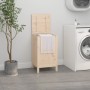 Solid pine wood laundry trunk 44x44x76 cm by vidaXL, Laundry baskets - Ref: Foro24-823574, Price: 73,99 €, Discount: %