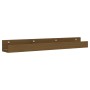 Wall shelves 2 pcs honey brown pine wood 80x12x9 cm by vidaXL, Shelves and shelves - Ref: Foro24-823592, Price: 27,33 €, Disc...