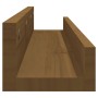 Wall shelves 2 pcs honey brown pine wood 80x12x9 cm by vidaXL, Shelves and shelves - Ref: Foro24-823592, Price: 27,33 €, Disc...