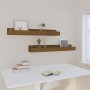 Wall shelves 2 pcs honey brown pine wood 80x12x9 cm by vidaXL, Shelves and shelves - Ref: Foro24-823592, Price: 27,33 €, Disc...