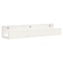 Wall shelves 2 pcs solid white pine wood 50x12x9 cm by vidaXL, Shelves and shelves - Ref: Foro24-823585, Price: 26,58 €, Disc...