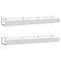 Wall shelves 2 pcs solid white pine wood 80x12x9 cm by vidaXL, Shelves and shelves - Ref: Foro24-823590, Price: 36,08 €, Disc...