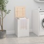 Solid white pine wood laundry trunk 44x44x66 cm by vidaXL, Laundry baskets - Ref: Foro24-823565, Price: 76,76 €, Discount: %