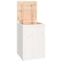 Solid white pine wood laundry trunk 44x44x66 cm by vidaXL, Laundry baskets - Ref: Foro24-823565, Price: 76,76 €, Discount: %