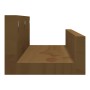 Wall shelves 2 units made of pine wood in honey brown color 50x12x9 cm by vidaXL, Shelves and shelves - Ref: Foro24-823587, P...