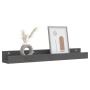 Wall shelves 2 units solid pine wood gray 80x12x9 cm by vidaXL, Shelves and shelves - Ref: Foro24-823591, Price: 34,67 €, Dis...