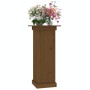 Soporte para plantas madera maciza pino marrón miel 40x40x90 cm de vidaXL, Muebles de jardín - Ref: Foro24-823637, Precio: 65...