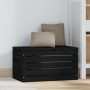 Solid black pine wood storage box 59.5x36.5x33 cm by vidaXL, Closets and storage - Ref: Foro24-823618, Price: 48,59 €, Discou...