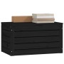 Solid black pine wood storage box 59.5x36.5x33 cm by vidaXL, Closets and storage - Ref: Foro24-823618, Price: 48,59 €, Discou...