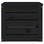 Solid black pine wood storage box 59.5x36.5x33 cm by vidaXL, Closets and storage - Ref: Foro24-823618, Price: 48,59 €, Discou...