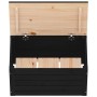 Solid black pine wood storage box 59.5x36.5x33 cm by vidaXL, Closets and storage - Ref: Foro24-823618, Price: 48,59 €, Discou...