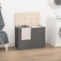 Laundry trunk solid gray pine wood 88.5x44x66 cm by vidaXL, Laundry baskets - Ref: Foro24-823571, Price: 139,67 €, Discount: %