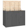 Laundry trunk solid gray pine wood 88.5x44x66 cm by vidaXL, Laundry baskets - Ref: Foro24-823571, Price: 139,67 €, Discount: %