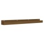 Wall shelves 2 pcs honey brown pine wood 110x12x9 cm by vidaXL, Shelves and shelves - Ref: Foro24-823597, Price: 35,99 €, Dis...