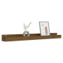 Wall shelves 2 pcs honey brown pine wood 110x12x9 cm by vidaXL, Shelves and shelves - Ref: Foro24-823597, Price: 35,45 €, Dis...