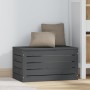 Solid gray pine wood storage box 59.5x36.5x33 cm by vidaXL, Closets and storage - Ref: Foro24-823616, Price: 65,99 €, Discoun...