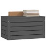 Solid gray pine wood storage box 59.5x36.5x33 cm by vidaXL, Closets and storage - Ref: Foro24-823616, Price: 65,99 €, Discoun...