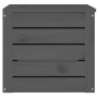 Solid gray pine wood storage box 59.5x36.5x33 cm by vidaXL, Closets and storage - Ref: Foro24-823616, Price: 65,99 €, Discoun...