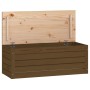 Caja almacenaje madera maciza pino marrón miel 89x36,5x33 cm de vidaXL, Armarios y almacenamiento - Ref: Foro24-823622, Preci...