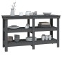 Solid gray pine wood workbench 142.5x50x80 cm by vidaXL, Work tables - Ref: Foro24-823651, Price: 174,22 €, Discount: %