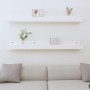 Wall shelves 2 pcs solid white pine wood 110x12x9cm by vidaXL, Shelves and shelves - Ref: Foro24-823595, Price: 44,94 €, Disc...