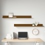 Wall shelves 2 pcs honey brown pine wood 110x11x9 cm by vidaXL, Shelves and shelves - Ref: Foro24-823612, Price: 28,50 €, Dis...