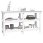 Solid white pine wood workbench 142.5x50x80 cm by vidaXL, Work tables - Ref: Foro24-823650, Price: 214,33 €, Discount: %