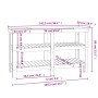 Werkbank aus massivem Weißkiefernholz, 142,5 x 50 x 80 cm von vidaXL, Arbeitstische - Ref: Foro24-823650, Preis: 214,33 €, Ra...